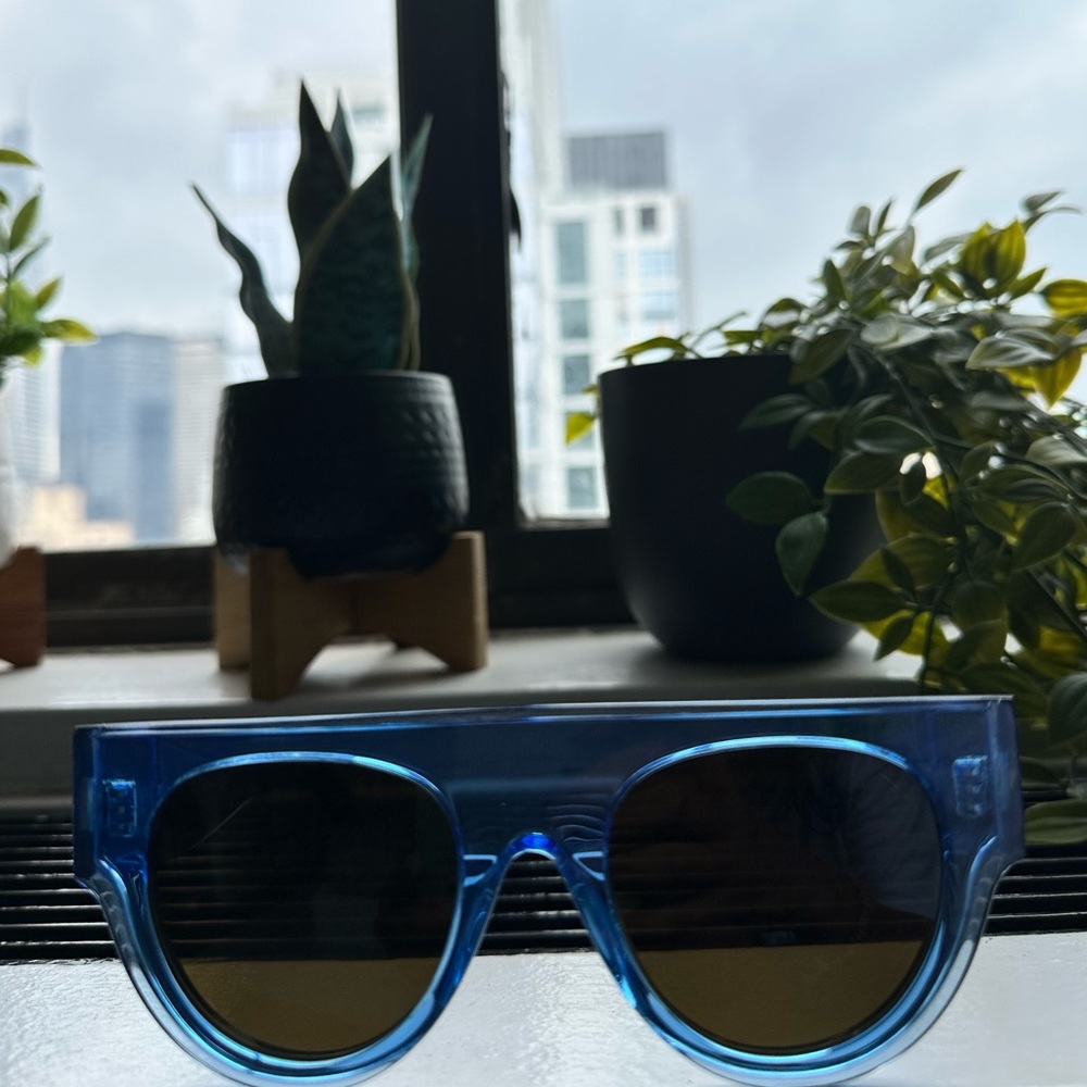 CELINE Pilot Sunglasses CL400121 Light Blue/ EXCELLENT CONDITION